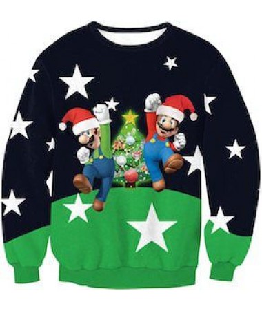 Christmas Sweater Mario and Luigi BUY